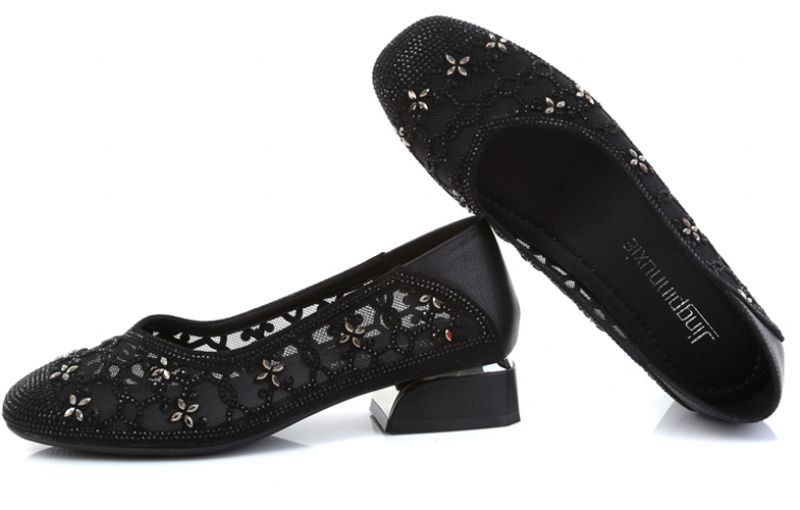 Putin Dames Modieuze Zomer Pumps Schoenen - Grijs