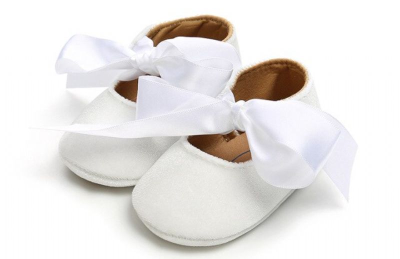Queeny Baby Meisjes Platte Schoenen - Wit