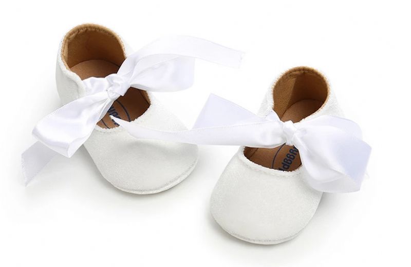 Queeny Baby Meisjes Platte Schoenen - Wit