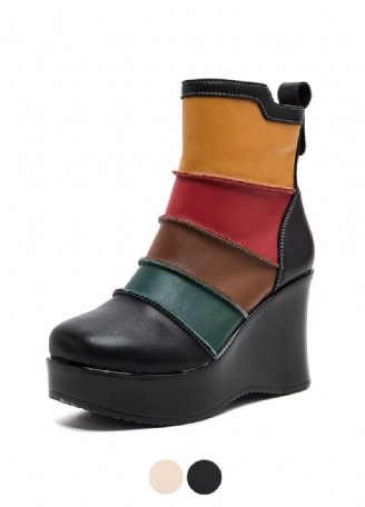 Rachel Dames Gemengde Kleuren Herfst Wedges Laarzen