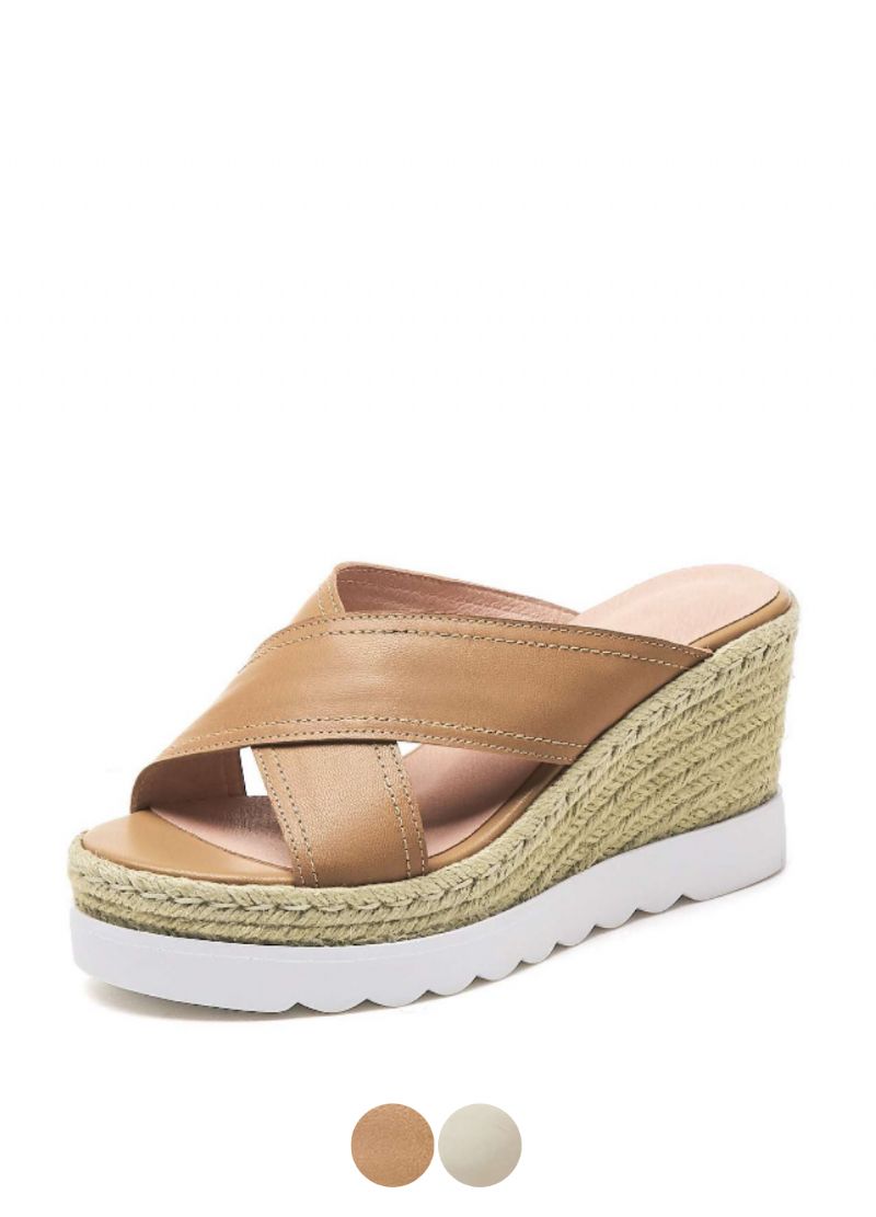 Rachel Dames Wedges Waterdichte Comfortabele Leren Sandaal