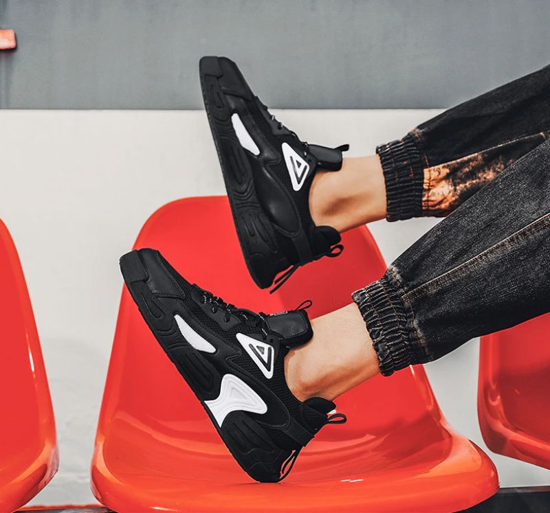Rachid Heren Casual Sneakers - Zwart