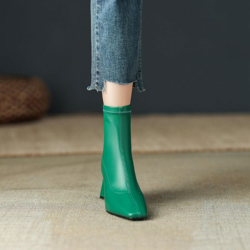 Rafaela Dames Enkel Laarzen - Groen