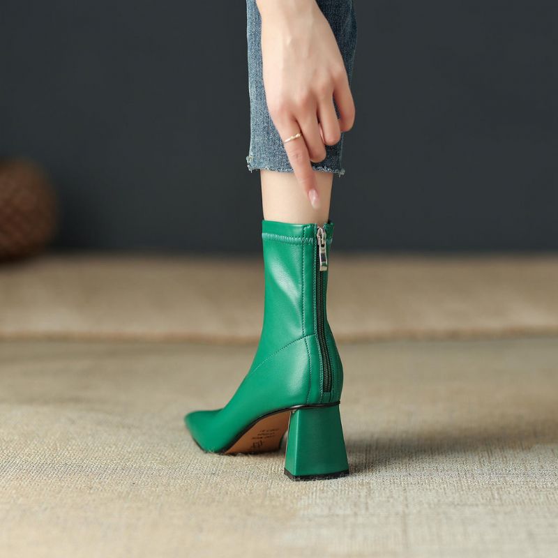 Rafaela Dames Enkel Laarzen - Groen