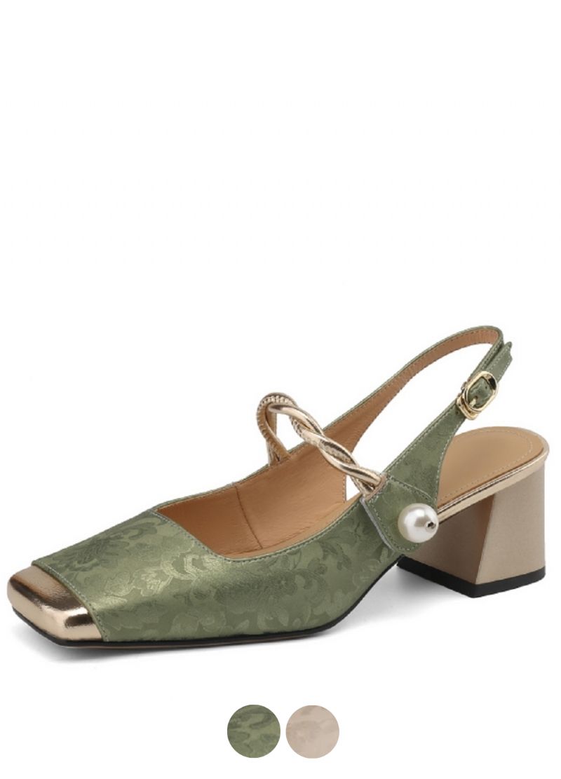 Rafaela Dames Vierkante Teen Dress Pumps