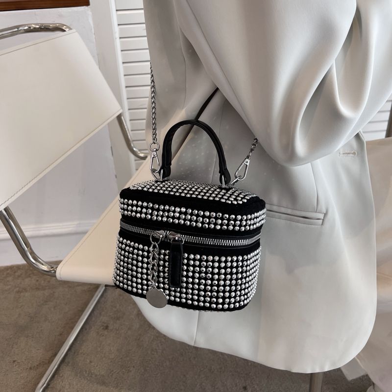Raibel Dames Luxe Mini Crossbody Handtassen - Klein Zilver