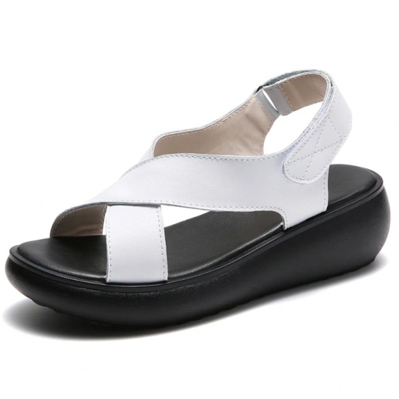 Raibel Dames Sandaal Platform Wedges - Wit