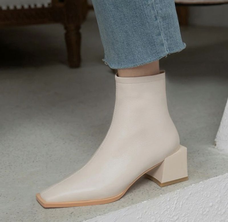 Raida Laarzen Enkelhoogte - Beige