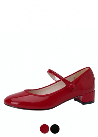 Raimel Dames Patent Leather Lage Hak Pumps