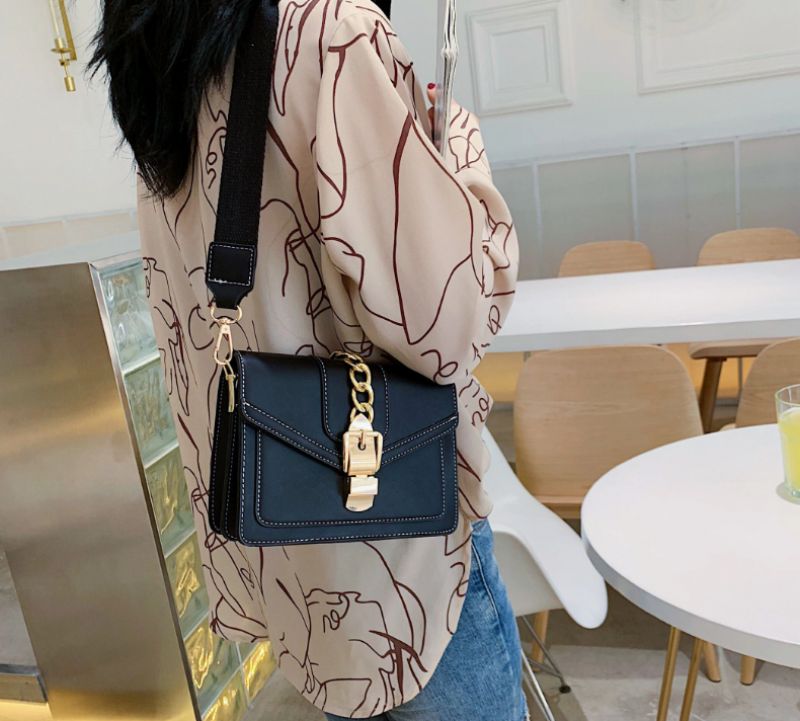 Randa Handtas Voor Dames Kleine Luxe Leren Crossbody Met Ketting - Groen