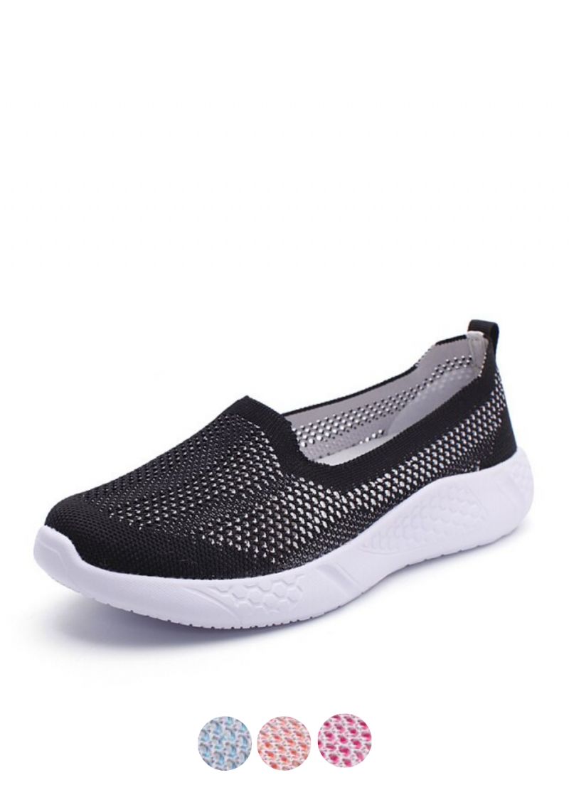 Rania Dames Slip-on Zwarte Schoenen