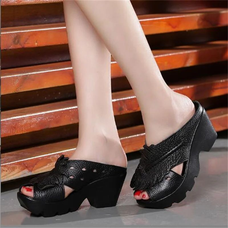 Raquel Dames Platform Sandalen - Rood