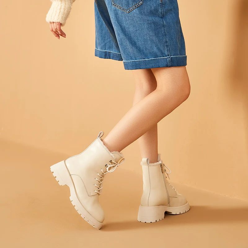 Raquel Dames Winter Veterlaarzen - Beige
