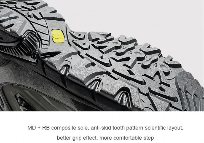Rasford Heren Antislip Wandelschoenen - Zwart