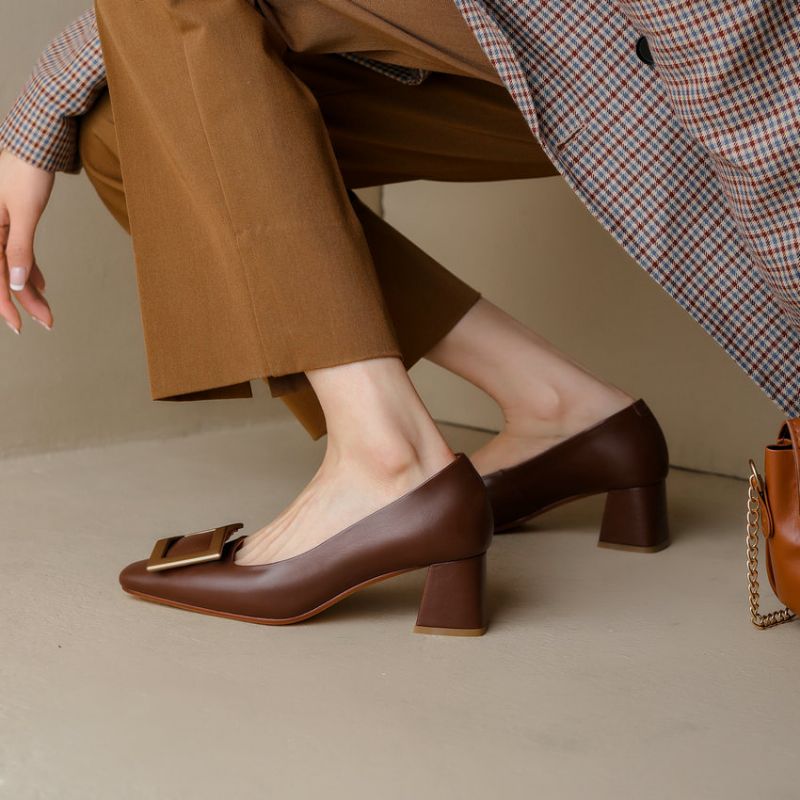 Ray Dames Jurk Leren Pumps - Zwart