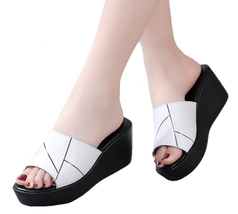 Rayuela Dames Wedges Platform Sandaal - Wit