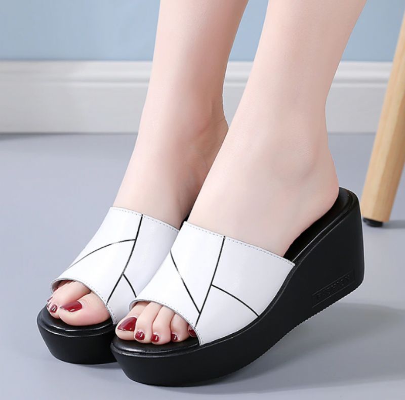 Rayuela Dames Wedges Platform Sandaal - Wit