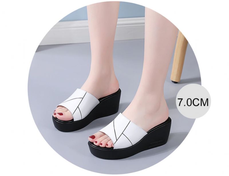 Rayuela Dames Wedges Platform Sandaal - Wit