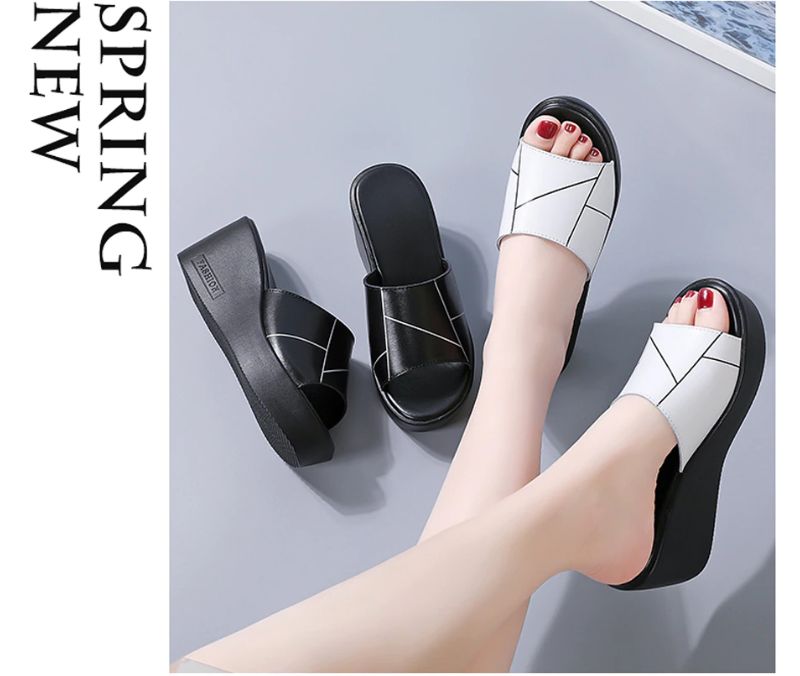 Rayuela Dames Wedges Platform Sandaal - Wit