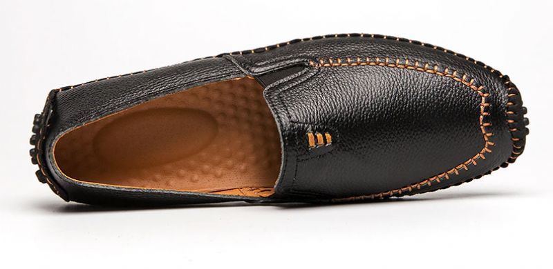 Recio Heren Loafers Casual Schoenen - Zwart