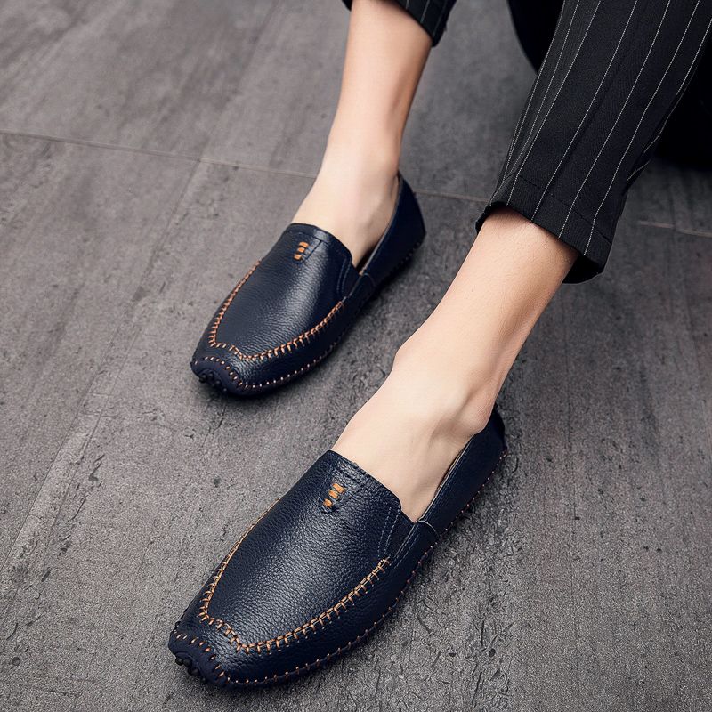 Recio Heren Loafers Casual Schoenen - Zwart