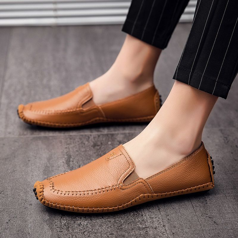 Recio Heren Loafers Casual Schoenen - Zwart