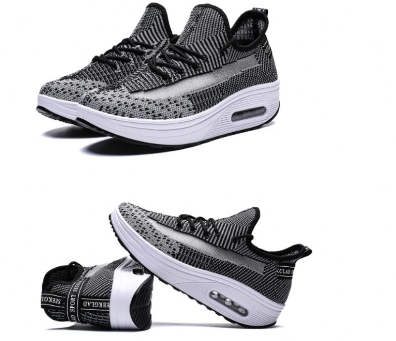 Regia Flat Sneakers Voor Dames Met Platform - Zwart