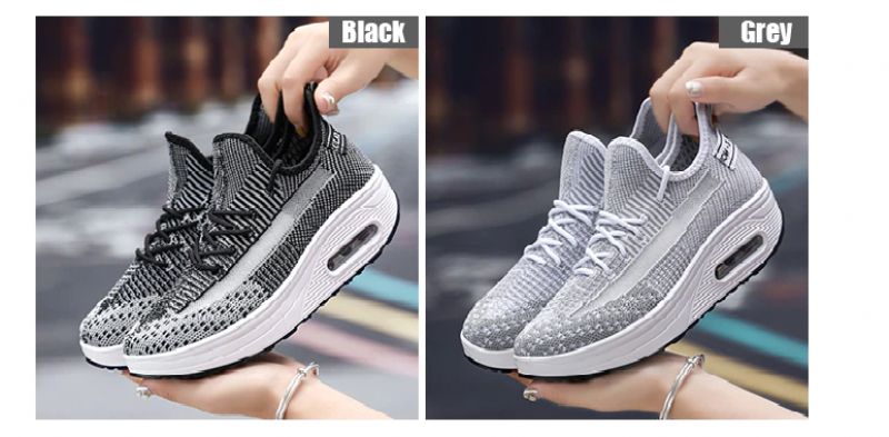 Regia Flat Sneakers Voor Dames Met Platform - Zwart