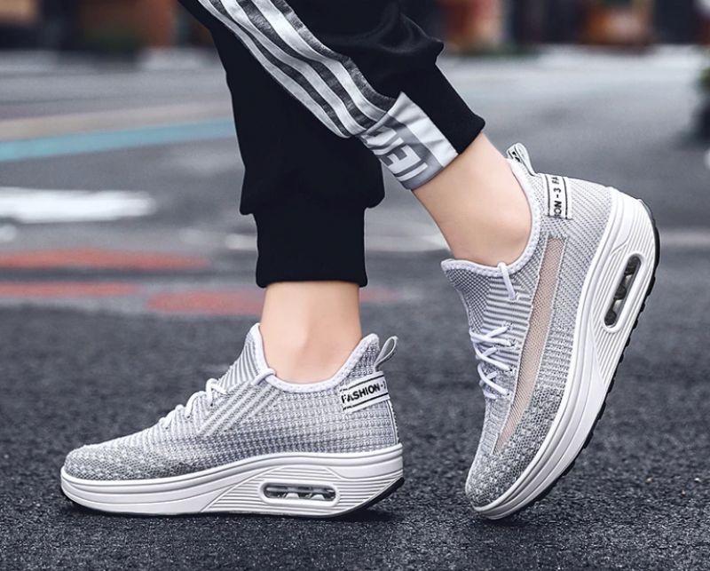 Regia Flat Sneakers Voor Dames Met Platform - Zwart