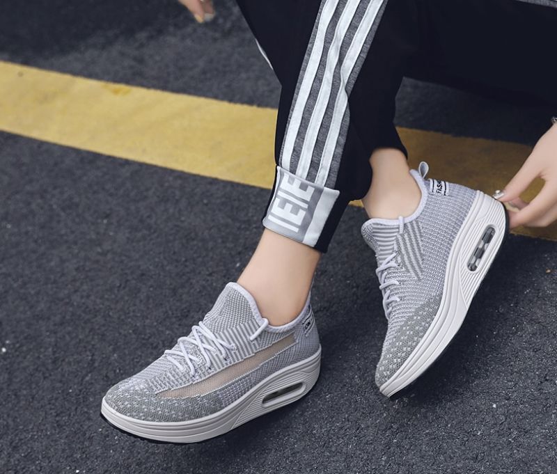Regia Flat Sneakers Voor Dames Met Platform - Zwart