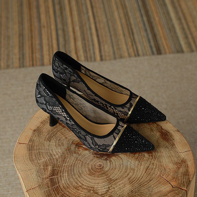Reina Dames Bruiloft Hoge Hak Pumps Schoenen - Abrikoos