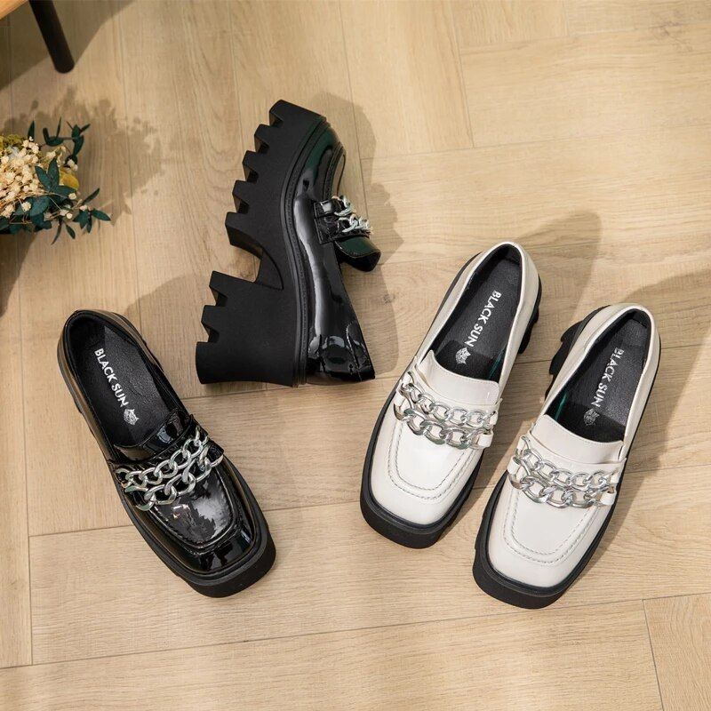 Reina Dames Platform Schoenen - Wit