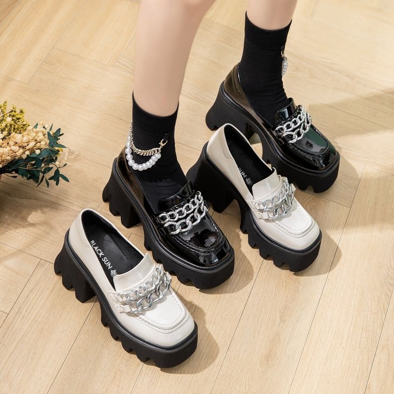 Reina Dames Platform Schoenen - Wit