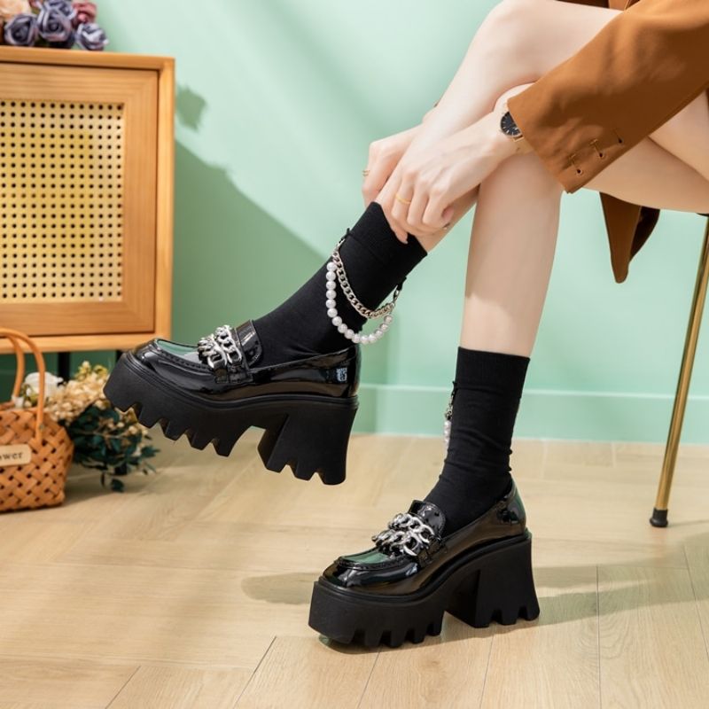 Reina Dames Platform Schoenen - Wit