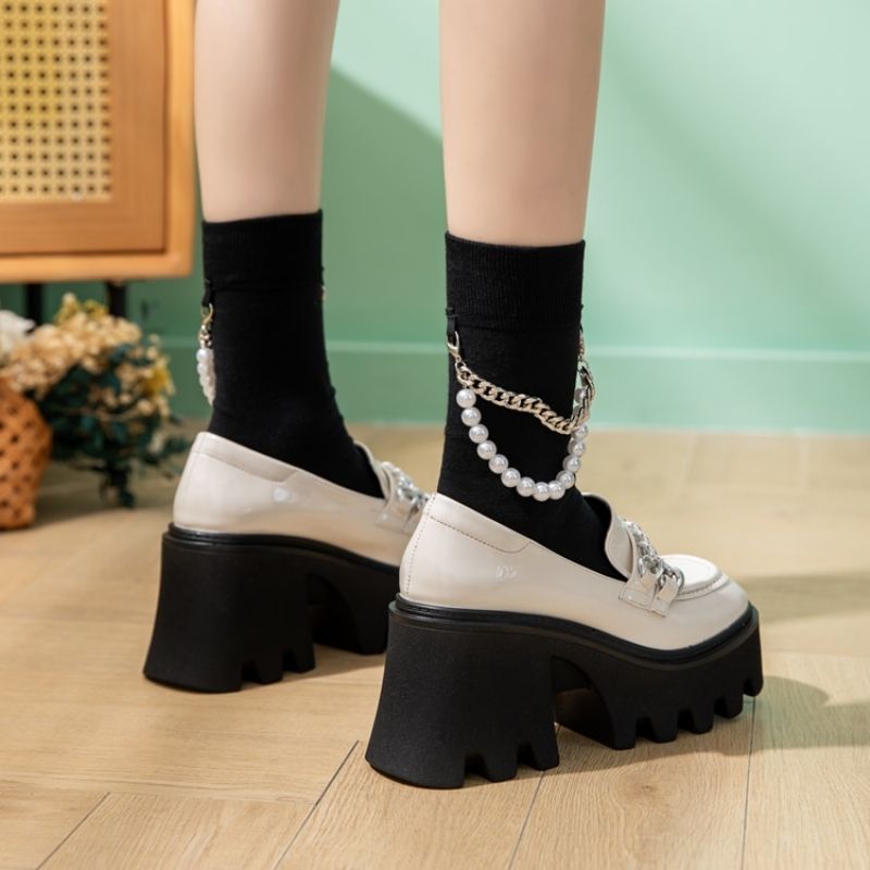 Reina Dames Platform Schoenen - Wit