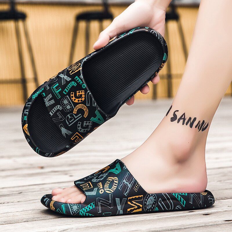 Reiner Heren Casual Flip Flops - Zwart