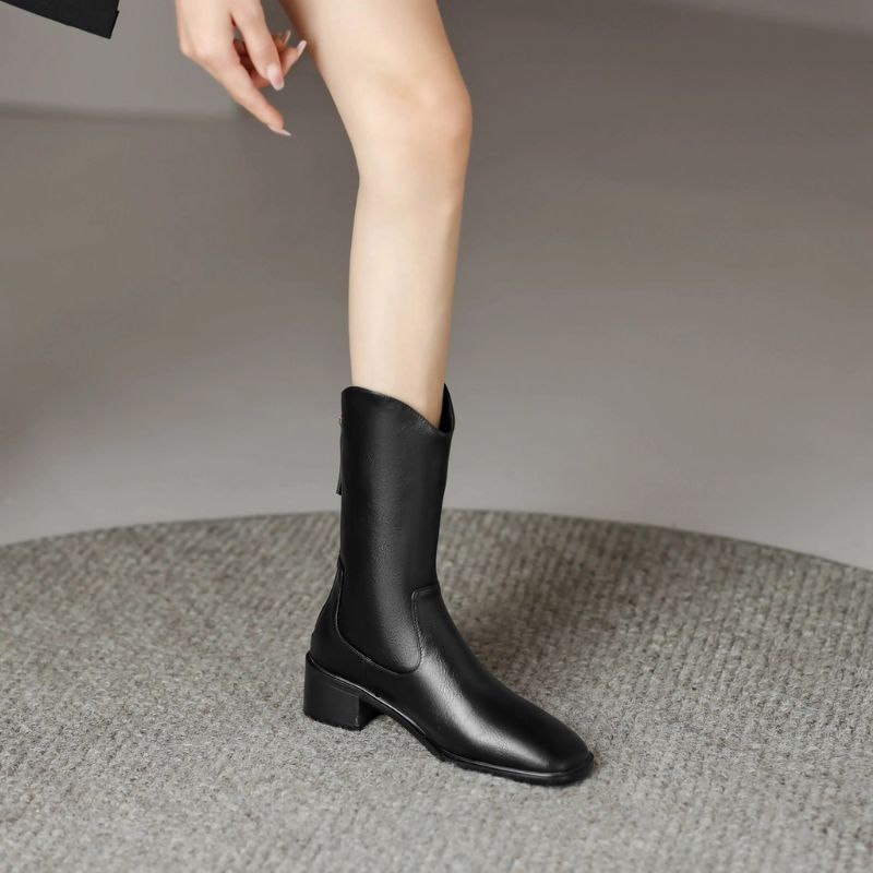 Renny Dames Mid Calf Laarzen - Zwart