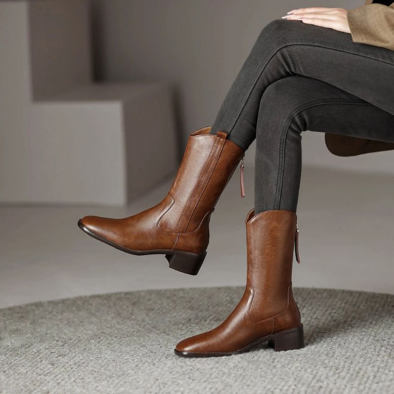 Renny Dames Mid Calf Laarzen - Zwart