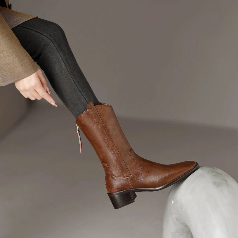 Renny Dames Mid Calf Laarzen - Zwart