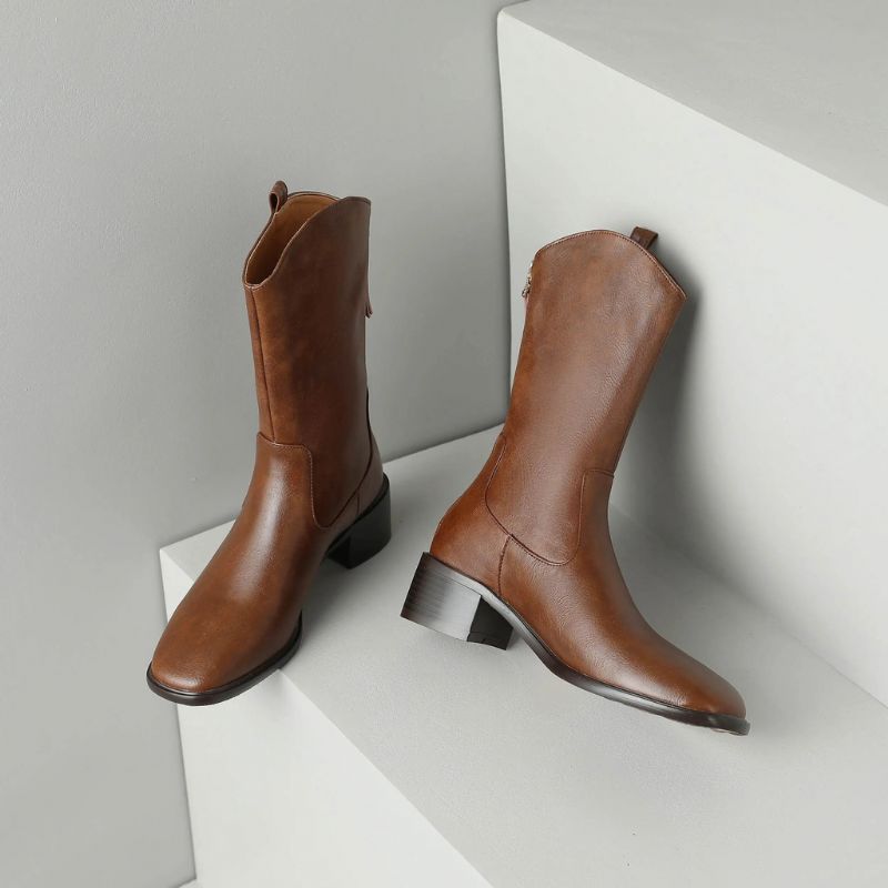 Renny Dames Mid Calf Laarzen - Zwart