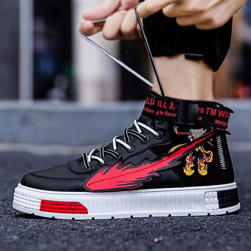 Rhinestone Heren Skateboardschoenen - Wit