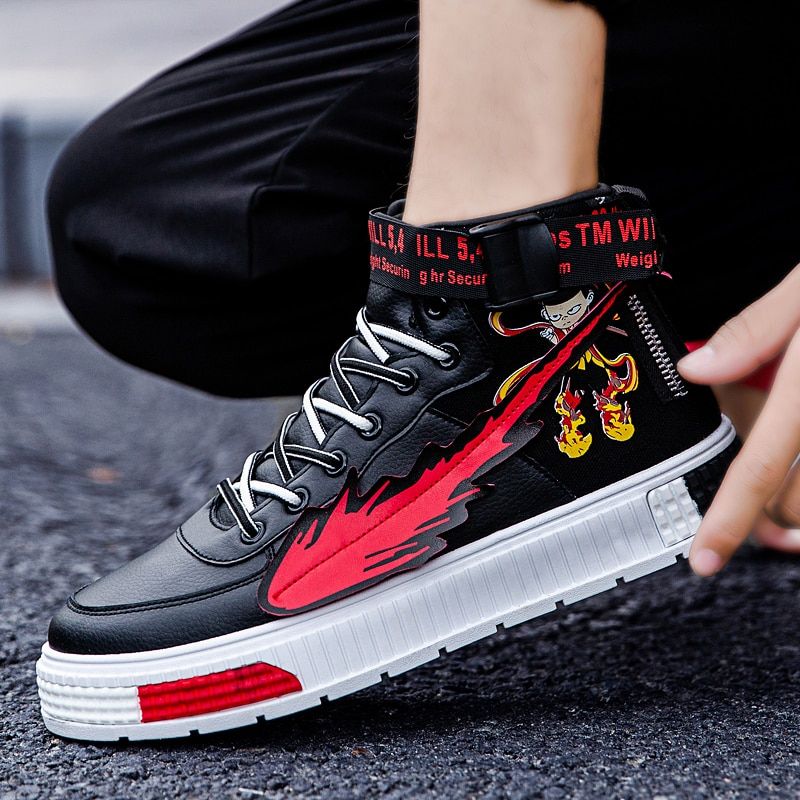 Rhinestone Heren Skateboardschoenen - Wit