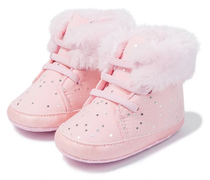 Rhona Baby Sneeuwlaarzen Voor Meisjes - Roze Bont