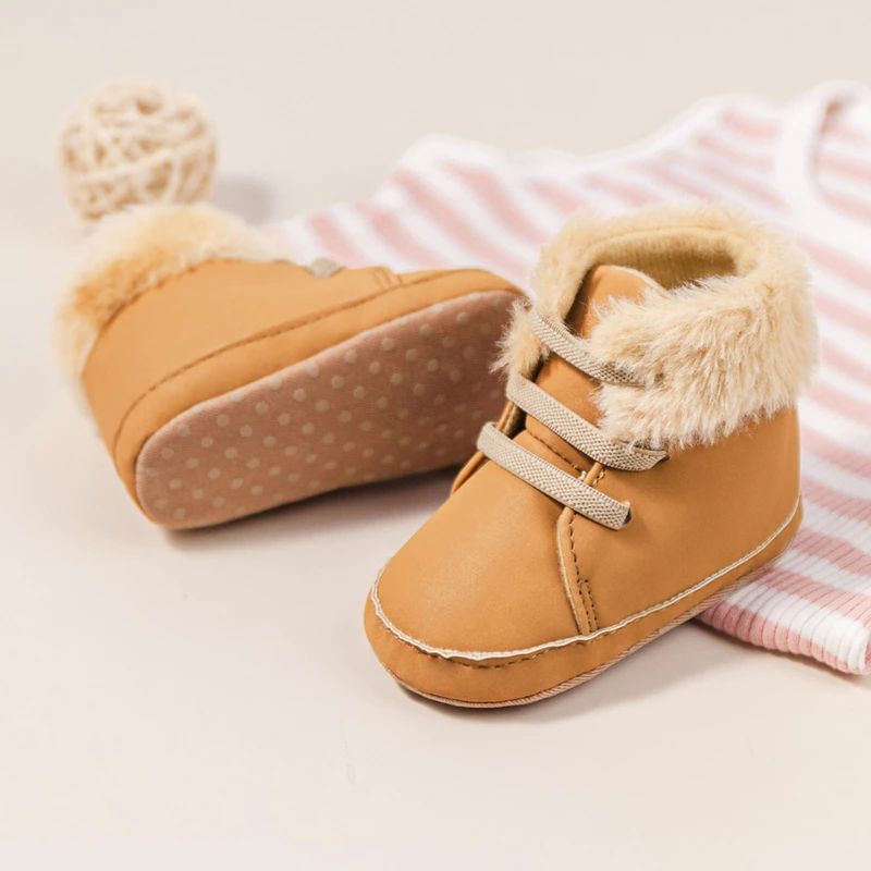Rhona Baby Sneeuwlaarzen Voor Meisjes - Roze Bont