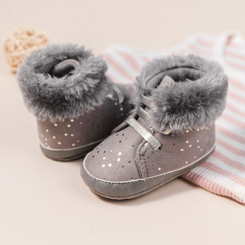 Rhona Baby Sneeuwlaarzen Voor Meisjes - Roze Bont