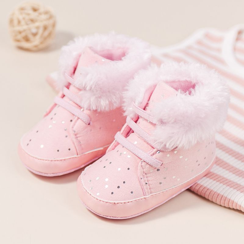Rhona Baby Sneeuwlaarzen Voor Meisjes - Roze Bont