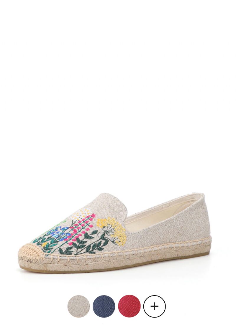 Riani Dames Geborduurde Espadrilles