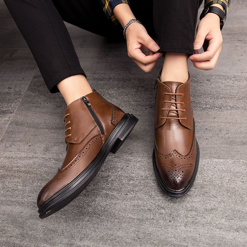 Ribes Heren Chukka Boots - Koffie