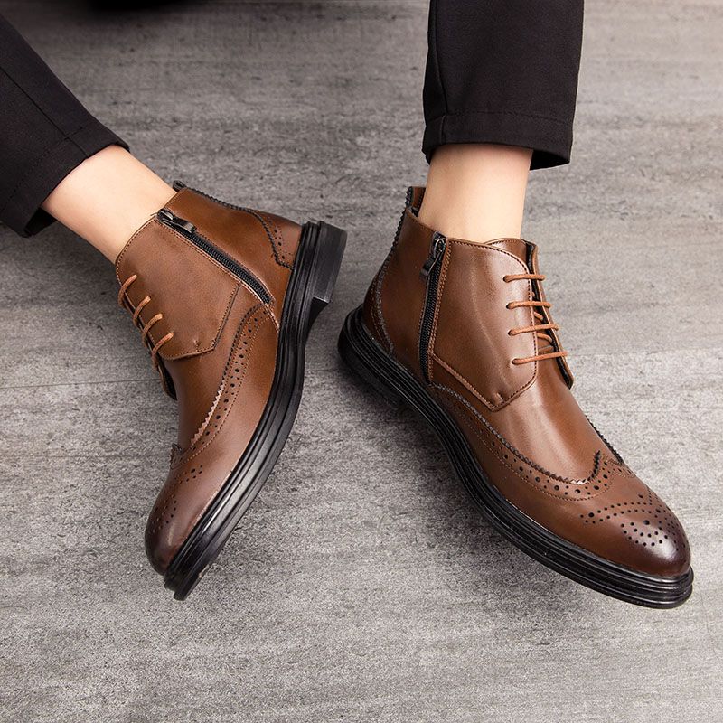 Ribes Heren Chukka Boots - Koffie