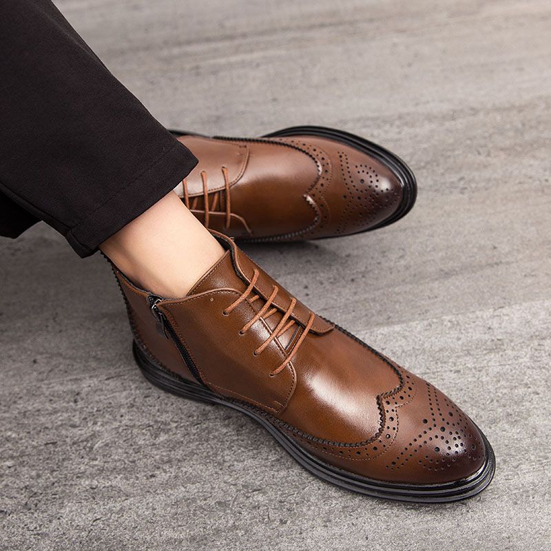 Ribes Heren Chukka Boots - Koffie